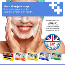 Load image into Gallery viewer, ASEPSO 4PKx 80g/2.8 oz Antibacterial Sport Bar Soap, USA FDA REGISTERED PRODUCT