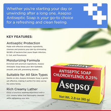 Load image into Gallery viewer, ASEPSO 4PKx 80g/2.8 oz Original Antibacterial Bar Soap, USA FDA REGISTERED