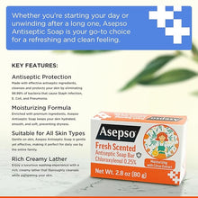 Load image into Gallery viewer, Have one to sell? Sell now ASEPSO 4pk x 80g/2.8oz Antibacterial Fresh Scent Bar Soap, USA FDA REGISTERED