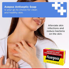 Load image into Gallery viewer, ASEPSO 4PKx 80g/2.8 oz Original Antibacterial Bar Soap, USA FDA REGISTERED