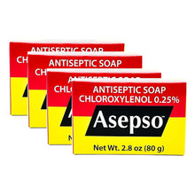 Load image into Gallery viewer, ASEPSO 4PKx 80g/2.8 oz Original Antibacterial Bar Soap, USA FDA REGISTERED
